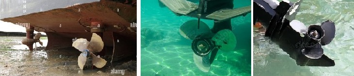 Propeller ohne Ruderblatt